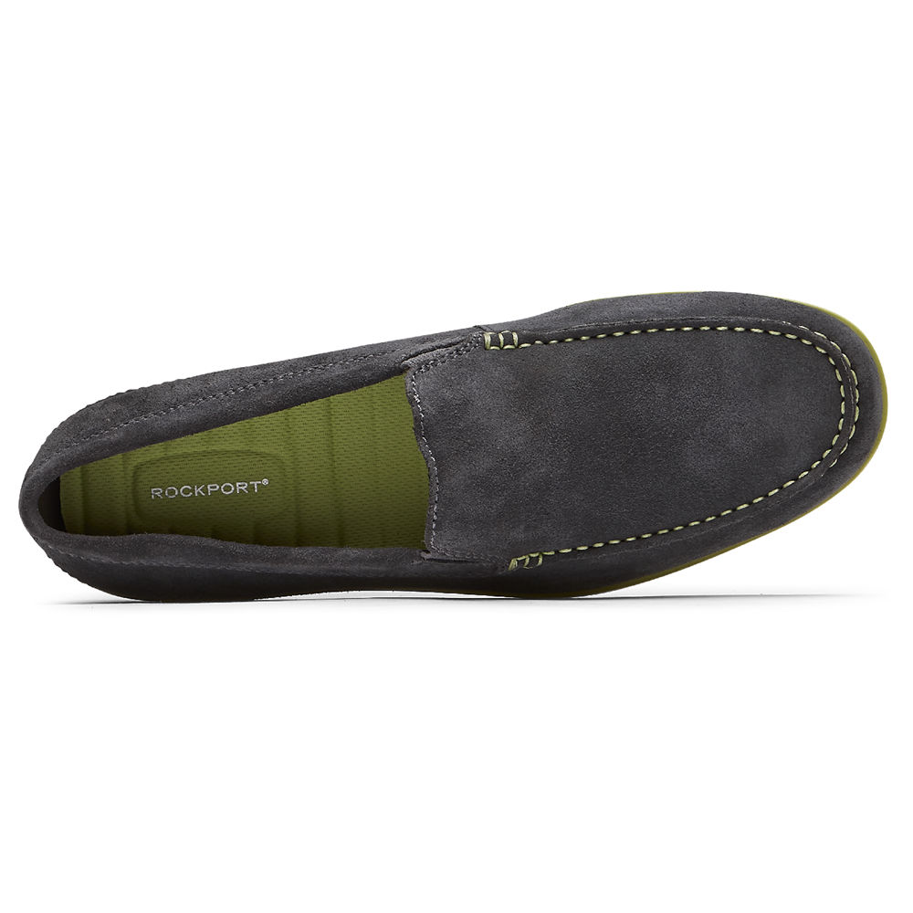 Sapato Vela Rockport Homem Cinzentas Escuro - Malcom Venetian - 24830CFZE